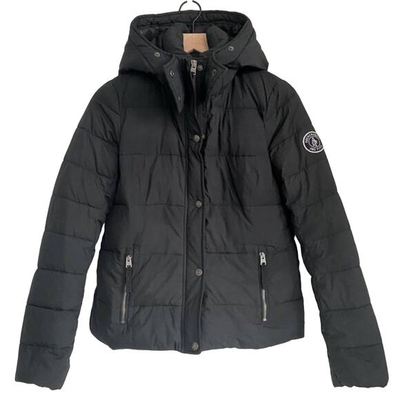 Abercrombie & Fitch Navy Classic Puffer Jacket Size M - Picture 2 of 11